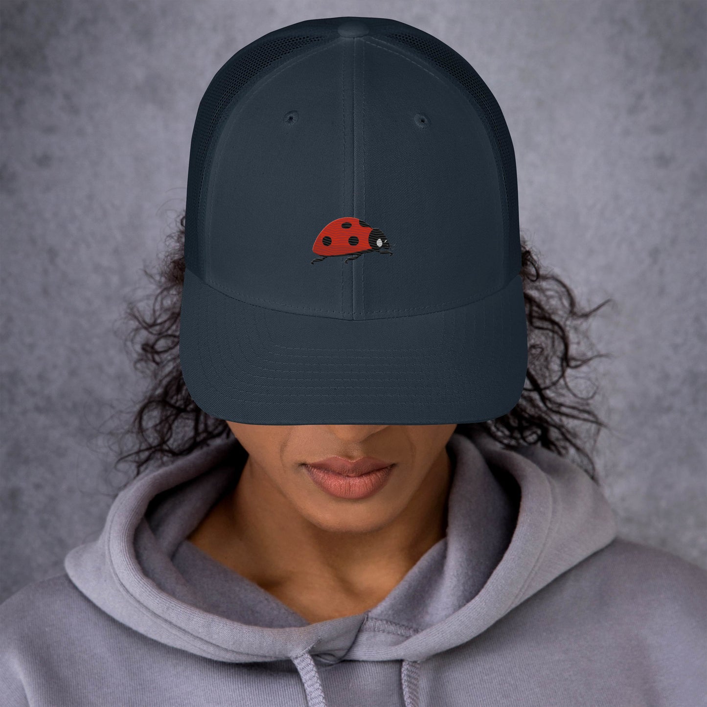 Ladybug Trucker Cap - Embroidered - Wildlife Soul   Ladybug Trucker Cap - Embroidered