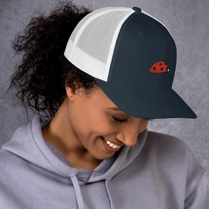 Ladybug Trucker Cap - Embroidered - Wildlife Soul   Ladybug Trucker Cap - Embroidered