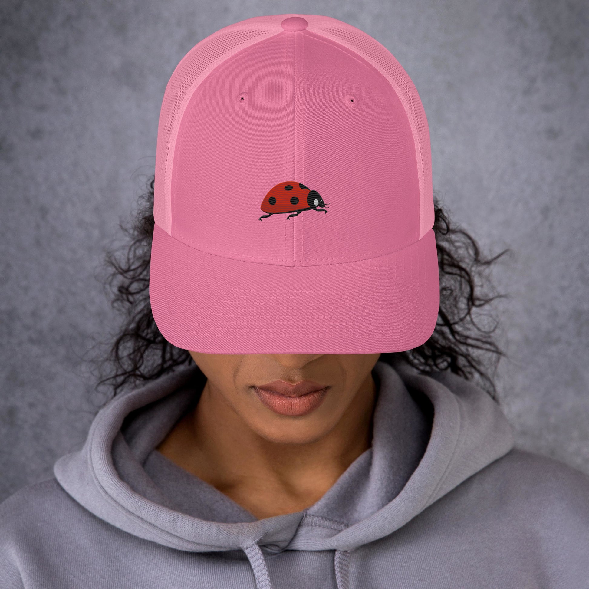 Ladybug Trucker Cap - Embroidered - Wildlife Soul   Ladybug Trucker Cap - Embroidered