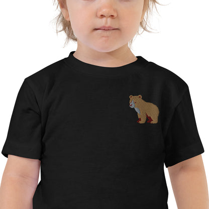 Bear Cotton Baby T-shirt - Embroidered - Wildlife Soul   Bear Cotton Baby T-shirt - Embroidered