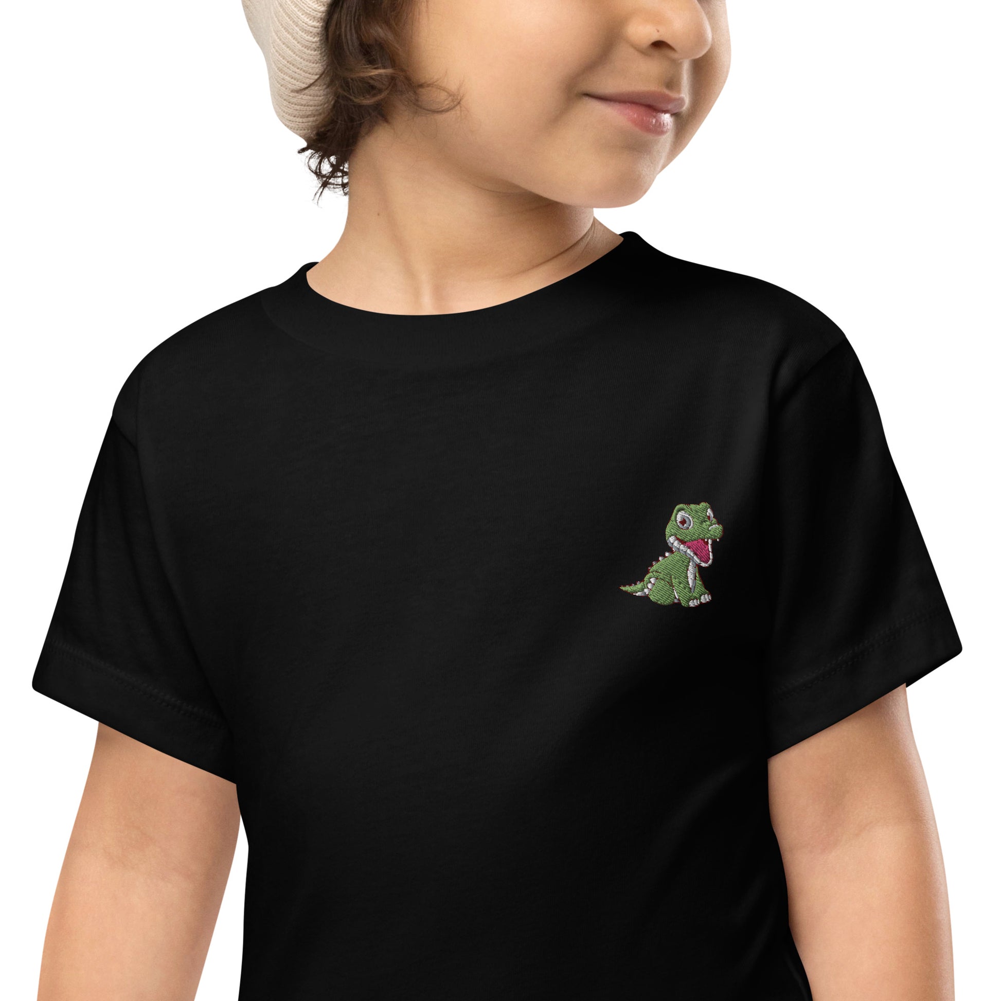 Crocodile Cotton Baby T-shirt - Embroidered - Wildlife Soul   Crocodile Cotton Baby T-shirt - Embroidered