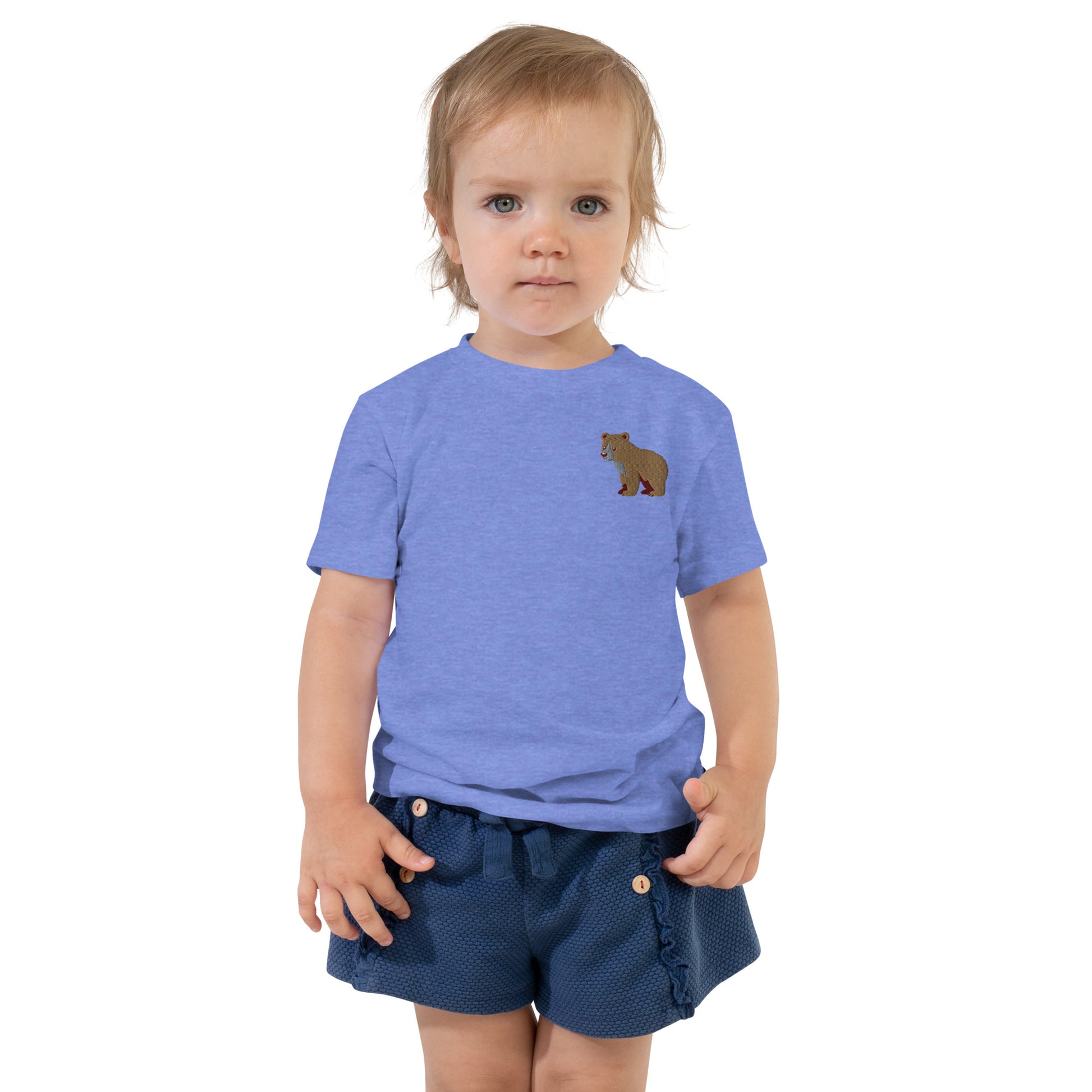 Bear Cotton Baby T-shirt - Embroidered - Wildlife Soul   Bear Cotton Baby T-shirt - Embroidered