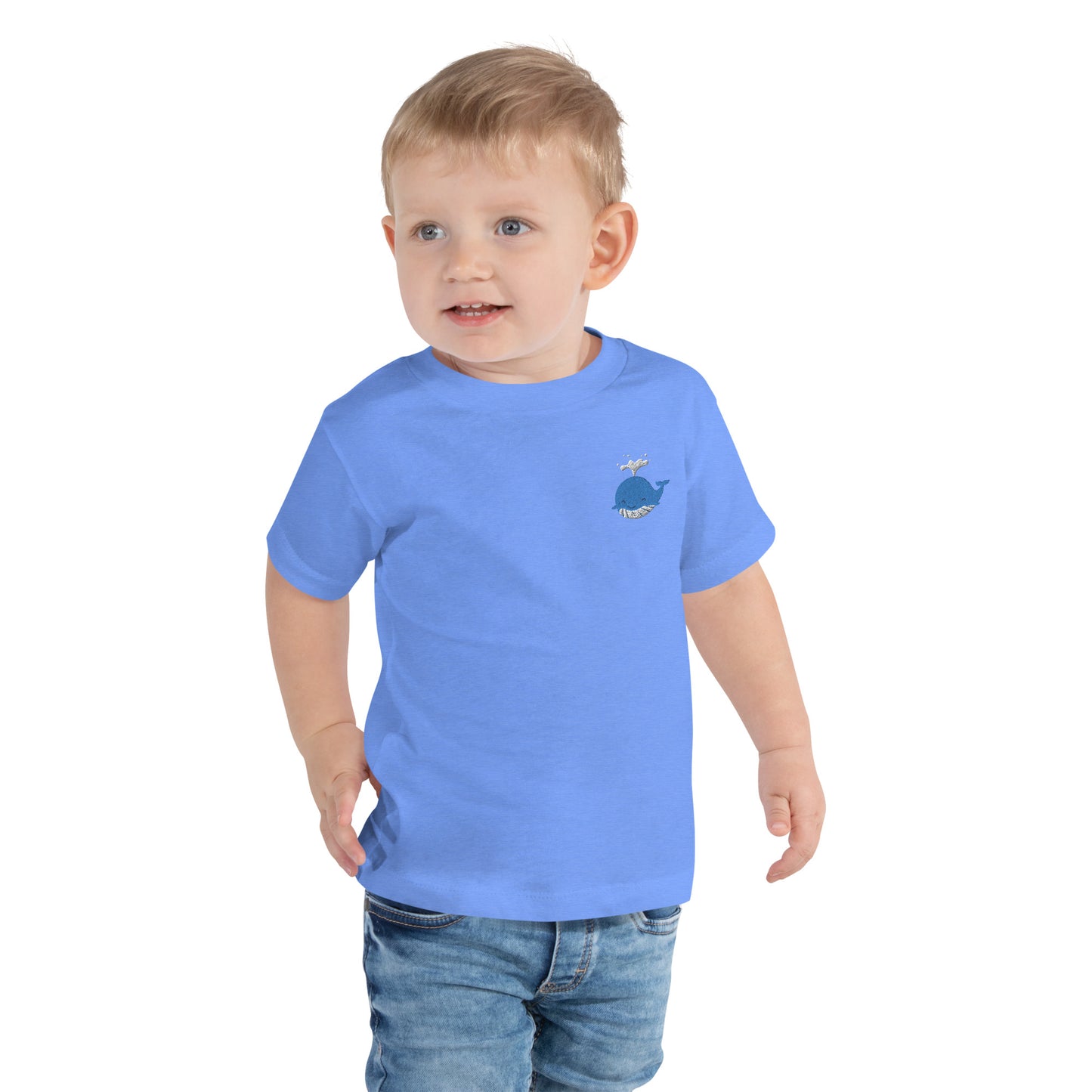 Whale Cotton Baby T-shirt - Embroidered - Wildlife Soul   Whale Cotton Baby T-shirt - Embroidered