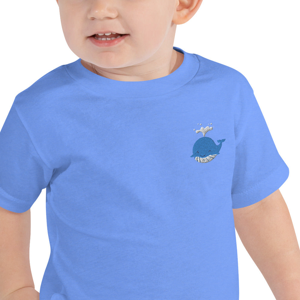 Whale Cotton Baby T-shirt - Embroidered - Wildlife Soul   Whale Cotton Baby T-shirt - Embroidered