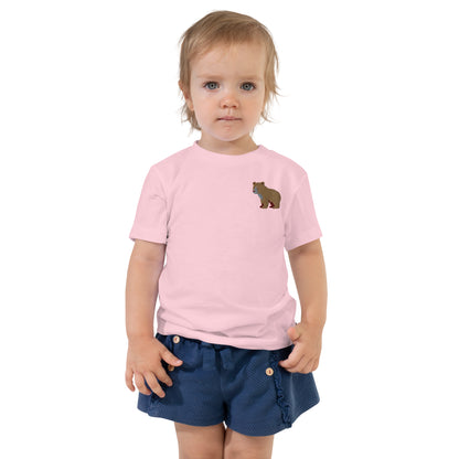 Bear Cotton Baby T-shirt - Embroidered - Wildlife Soul   Bear Cotton Baby T-shirt - Embroidered