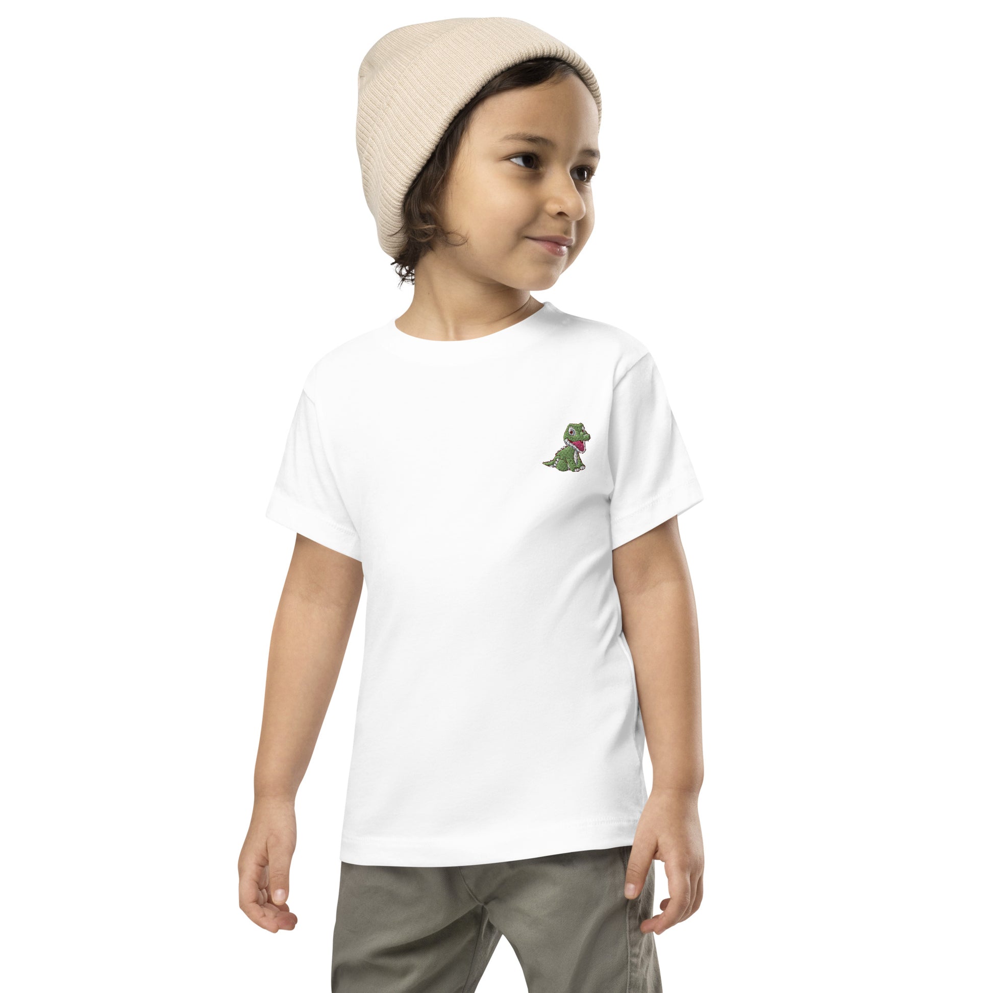 Crocodile Cotton Baby T-shirt - Embroidered - Wildlife Soul   Crocodile Cotton Baby T-shirt - Embroidered