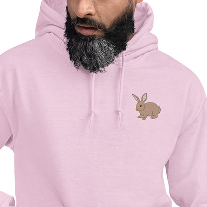 Rabbit Cotton Hoodie - Embroidered - Wildlife Soul   Rabbit Cotton Hoodie - Embroidered