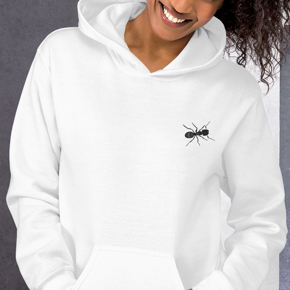 Ant Cotton Hoodie - Embroidered - Wildlife Soul   Ant Cotton Hoodie - Embroidered