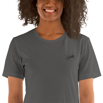 Ant Cotton T-shirt - Embroidered - Wildlife Soul   Ant Cotton T-shirt - Embroidered