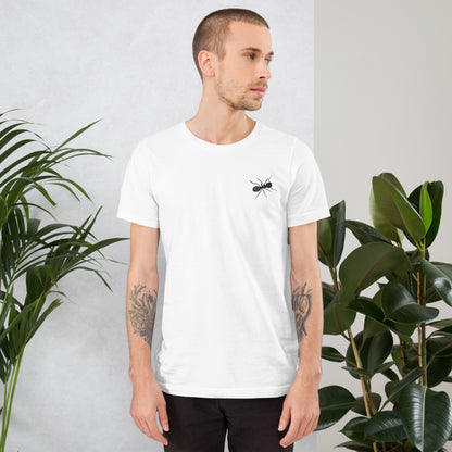 Ant Cotton T-shirt - Embroidered - Wildlife Soul   Ant Cotton T-shirt - Embroidered