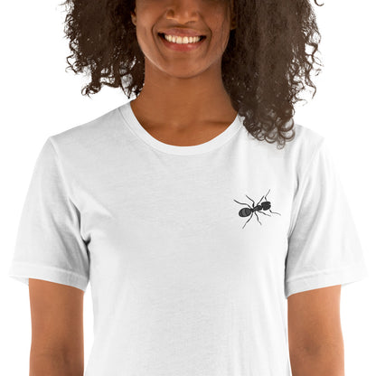 Ant Cotton T-shirt - Embroidered - Wildlife Soul   Ant Cotton T-shirt - Embroidered